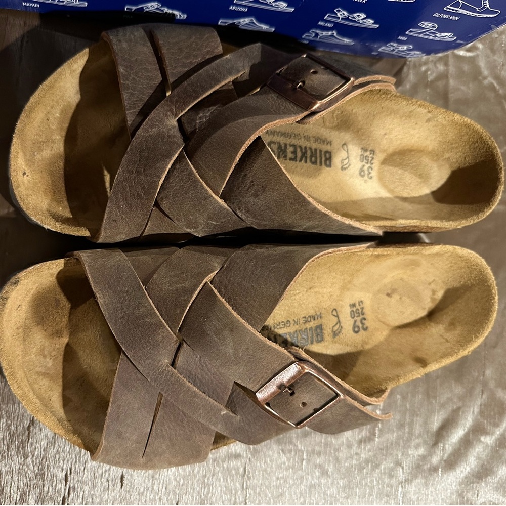 Birkenstock in box, worn once, size 39 regular